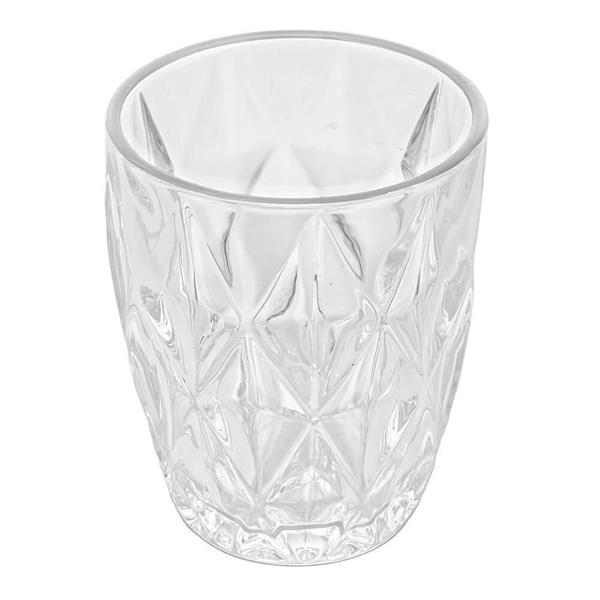 Copo de Vidro Diamond Transparente 270ml - Lyor Imagem de Copo de Vidro Diamond Transparente 270ml - Lyor