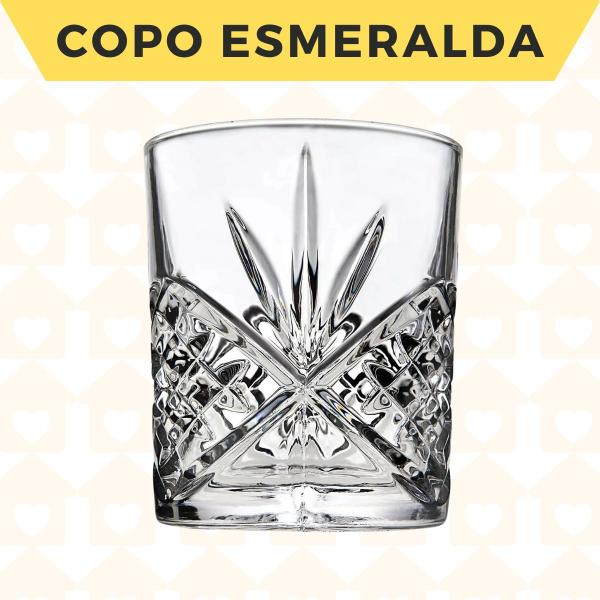 Imagem de Copo de Vidro para Whisky Linha Esmeralda 340ml 24 Unidades