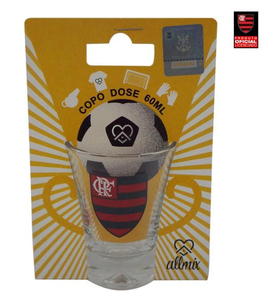 Imagem de Copo de Vidro Shot Aperitivo 60ml Oficial Flamengo