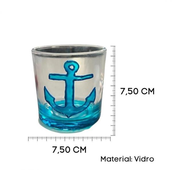 Imagem de Copo De Whisky De Vidro Marinheiro Âncora ul 300 Ml