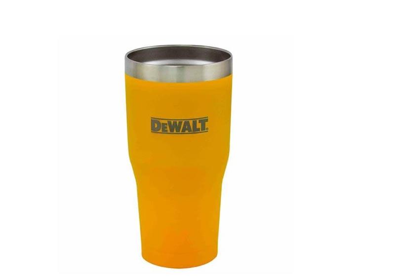 Imagem de Copo DEWALT revestido a pó amarelo 900mL 18/8 em aço inoxidável