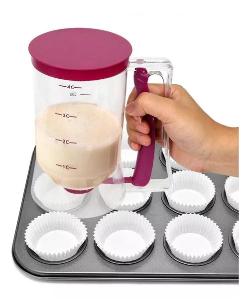 Imagem de Copo Dispenser de Massas para Cupcakes e Panquecas Plastico Capacidade: 900ml