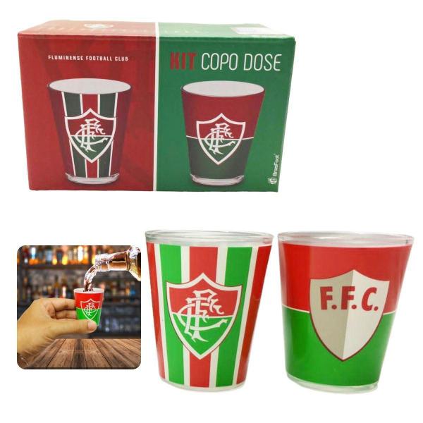 Imagem de Copo Dose Shot 60Ml 2Un Pinga Cachaça Time Fluminense