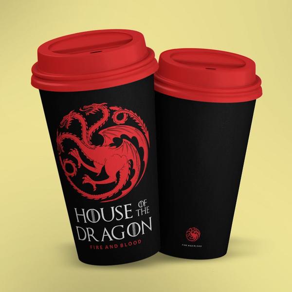 Imagem de Copo ECO Bucks House of the Dragon Targaryen Game of Thrones