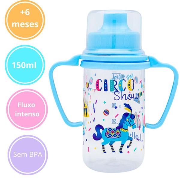 Imagem de Copo Educativo Com Alça Azul 150ml 7100-00M Lolly Nenny