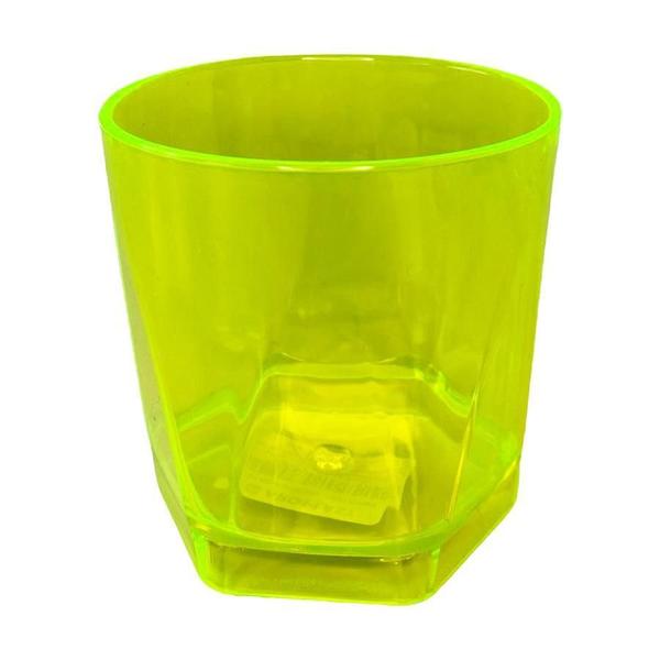 Imagem de Copo Em Acrilico Whisky Drinks Bebidas Festas 340Ml Verde