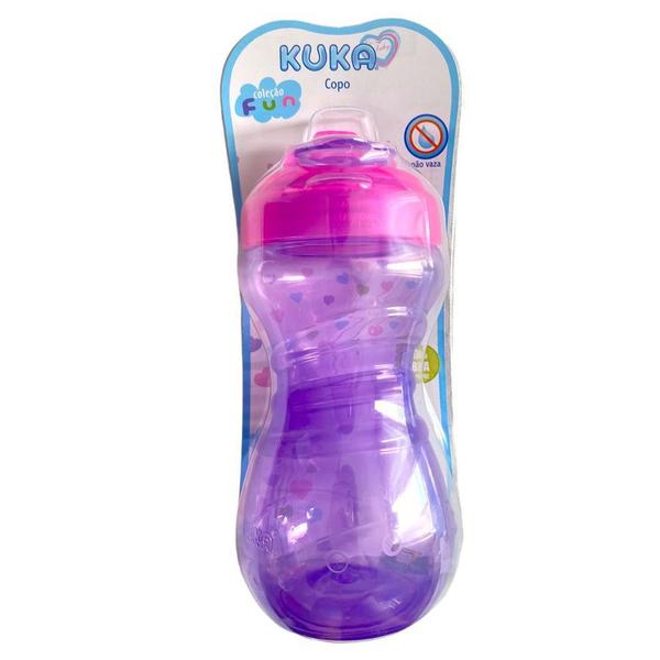 Imagem de Copo Fun Kuka 330 ml Bico Antivazamento Capuz Protetor Silicone