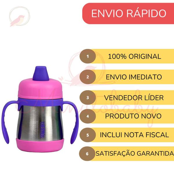 Imagem de Copo Garrafa de Transição Térmico Frio Bebê Thermos Antivazamento