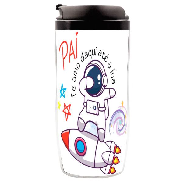 Imagem de Copo Garrafa Pai Astronauta Térmico Personalizado 350 ML