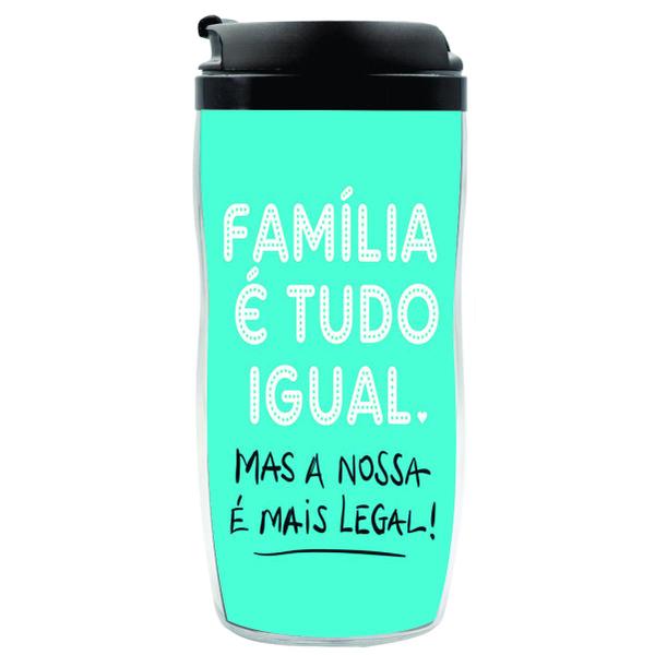 Imagem de Copo Garrafa Personalizado Familia é tudo Igual 350 ML