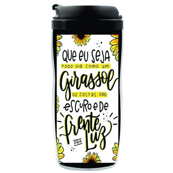 Imagem de Copo Garrafa Personalizado Girassol Autismo Térmico 350 ML