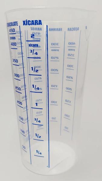 Imagem de Copo Graduado Com Varias Medidas 500ml Transparente Injetemp