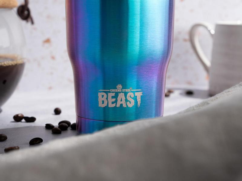 Imagem de Copo Greens Steel Beast 887mL isolado a vácuo