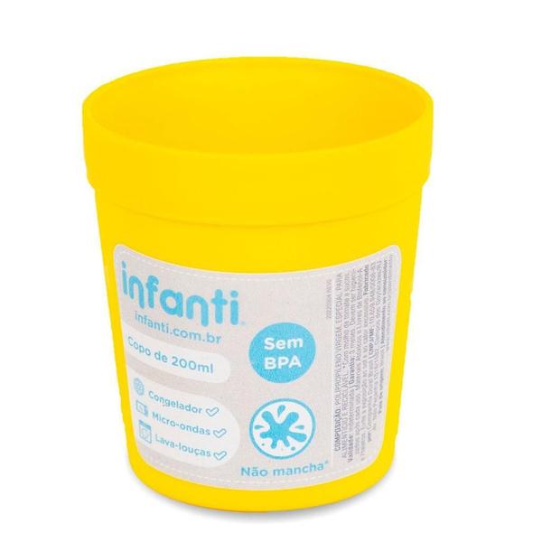 Imagem de Copo Infantil 200ml Amarelo - Infanti, Livre de BPA