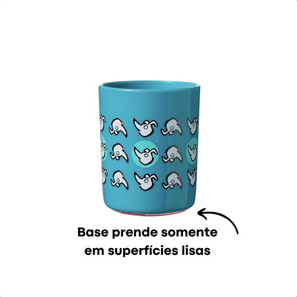 Copo Infantil Anti-queda No Knock 190 ML Difícil de Derrubar Azul Cachorrinhos Desenvolvimento Coordenação - Multikids Imagem de Copo Infantil Anti-queda No Knock 190 ML Difícil de Derrubar Azul Cachorrinhos Desenvolvimento Coordenação - Multikids