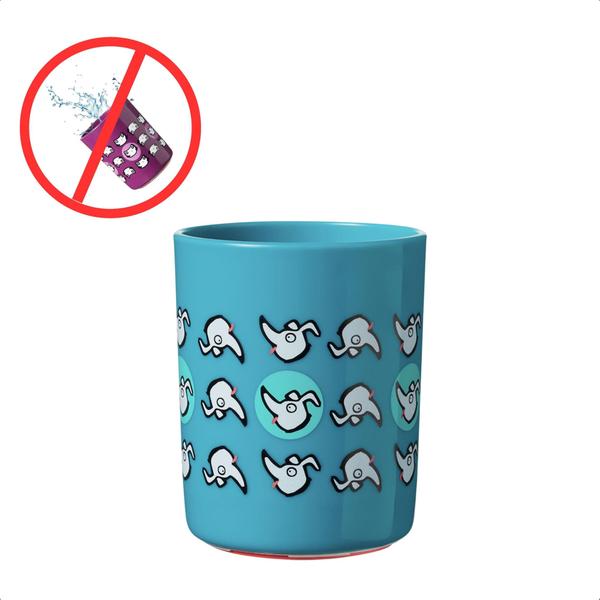 Copo Infantil Anti-queda No Knock 190 ML Difícil de Derrubar Azul Cachorrinhos Desenvolvimento Coordenação - Multikids Imagem de Copo Infantil Anti-queda No Knock 190 ML Difícil de Derrubar Azul Cachorrinhos Desenvolvimento Coordenação - Multikids