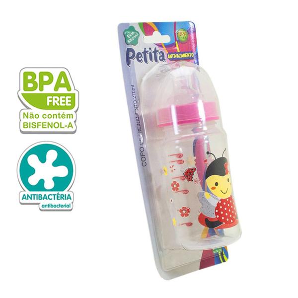 Imagem de Copo Infantil Antivazamento 270ML Petita Bichinhos