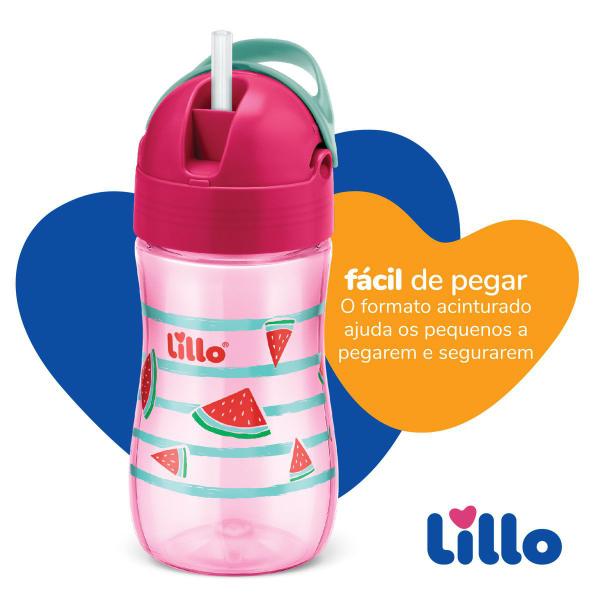 Imagem de Copo Infantil Antivazamento 300 ml com Canudo Silicone e Tampa Lillo