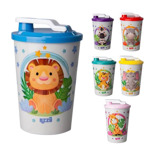 Imagem de Copo Infantil  Baby 450ml Estampas Bichinhos Cores Azzu Utilidades