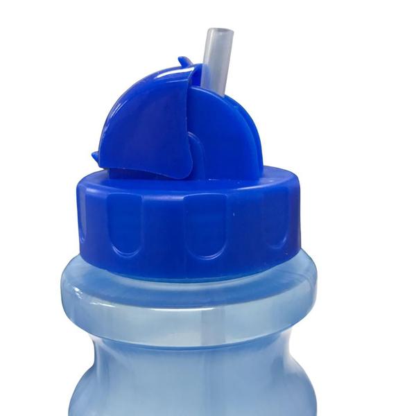Copo Infantil Bico Retrátil com Canudo de Silicone 580ml Stitch Azul - BabyGo Imagem de Copo Infantil Bico Retrátil com Canudo de Silicone 580ml Stitch Azul - BabyGo