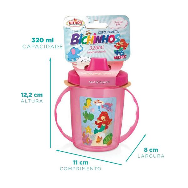 Imagem de Copo infantil com alca 320 ml