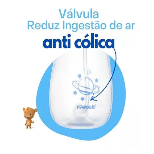 Imagem de Copo Infantil Com Alça Canudo Silicone e Válvula Anti Coólica 300 MLPimpolho