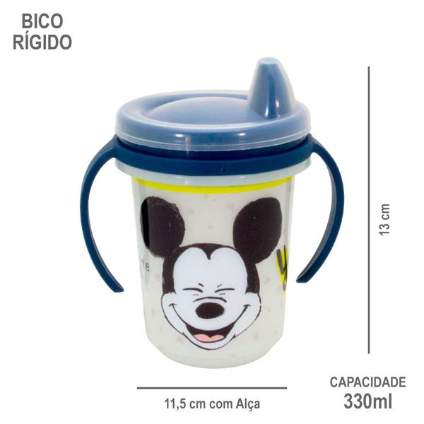 Imagem de Copo Infantil com Alça Mickey Ou Minnei 330ml