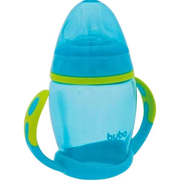 Imagem de Copo Infantil com Alça Removível Bico Silicone Azul 12636 - BUBA