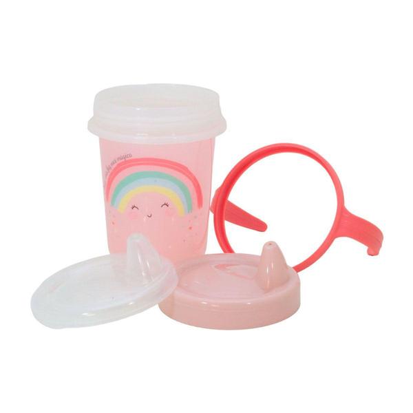 Imagem de Copo Infantil Com Alça Removível Caneca Trio 330ml Transição - Plasútil