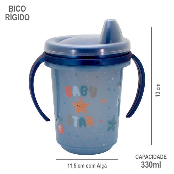 Imagem de Copo Infantil Com Alça Removível Caneca Trio 330ml Transição