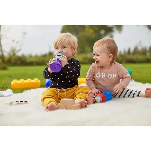 Imagem de Copo Infantil Com Bico Em Silicone My Grippy 300ml Avent Roxo