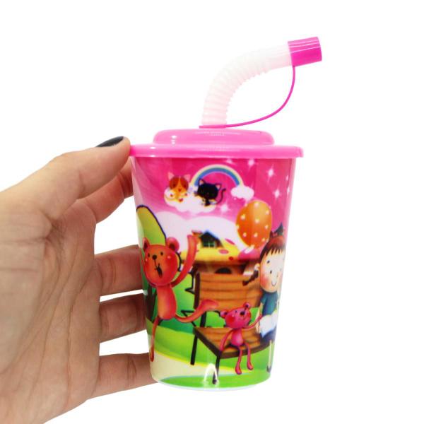 Imagem de Copo Infantil com Canudo 250ml Copinho Fofinho