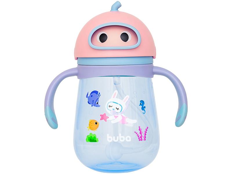 Imagem de Copo Infantil com Canudo 300ml Buba Mergulho