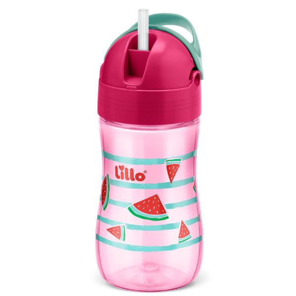 Imagem de Copo Infantil Com Canudo Evolution 300ml Rosa - Lillo 