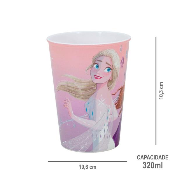 Imagem de Copo Infantil de Plástico 320 ml Personagens Heróis e Princesas