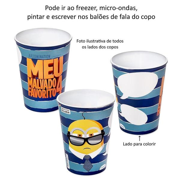 Copo Infantil Estampado De Super Heróis e Personagens Livre BPA 320ml - 1 unidade - Plasútil Imagem de Copo Infantil Estampado De Super Heróis e Personagens Livre BPA 320ml - 1 unidade