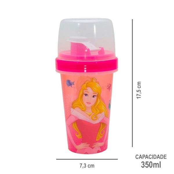 Imagem de Copo Infantil Mini Shakeira Plástico 320ml Personagens Plasútil