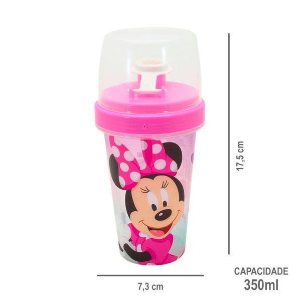 Imagem de Copo Infantil Mini Shakeira Plástico 320ml Personagens Plasútil