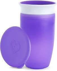 Imagem de Copo Infantil Miracle 360 Munchkin 296ml + 12 Meses Roxo