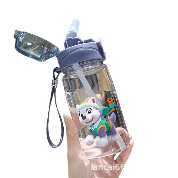 Copo Infantil Patrulha Pata 550ml com Canudo - À Prova de Vazamento Imagem de Copo Infantil Patrulha Pata 550ml com Canudo - À Prova de Vazamento
