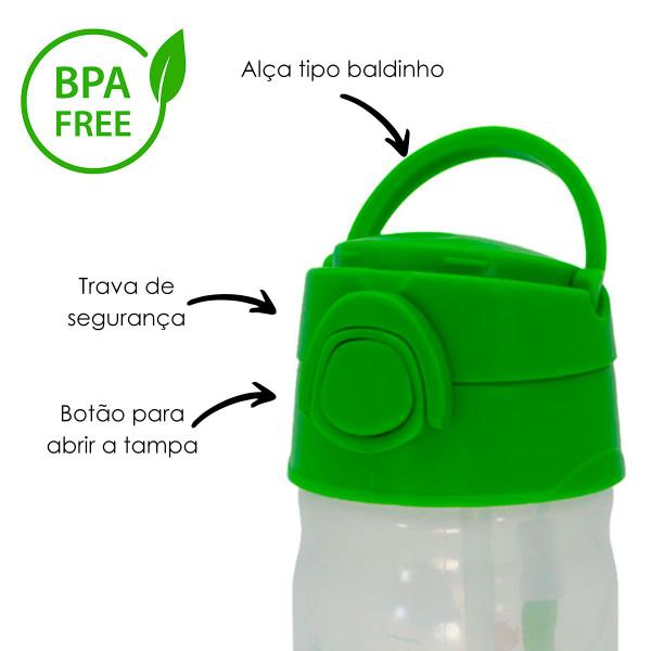 Imagem de Copo Infantil transição com Canudo de Silicone 370ML Antivazamento Pimpolho