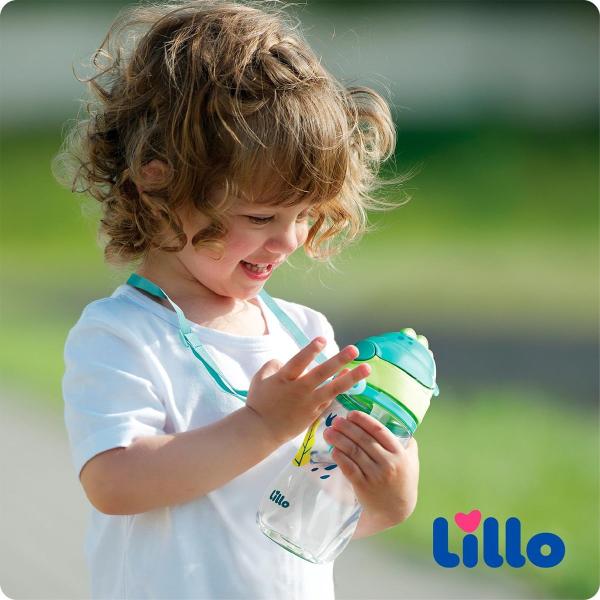 Copo Infantil Tritan com Alça e Canudo 400ml Lillo 3+ Anos Imagem de Copo Infantil Tritan com Alça e Canudo 400ml Lillo 3+ Anos