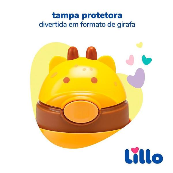 Imagem de Copo Infantil Tritan Com Alça E Canudo Girafa 300Ml - Lillo