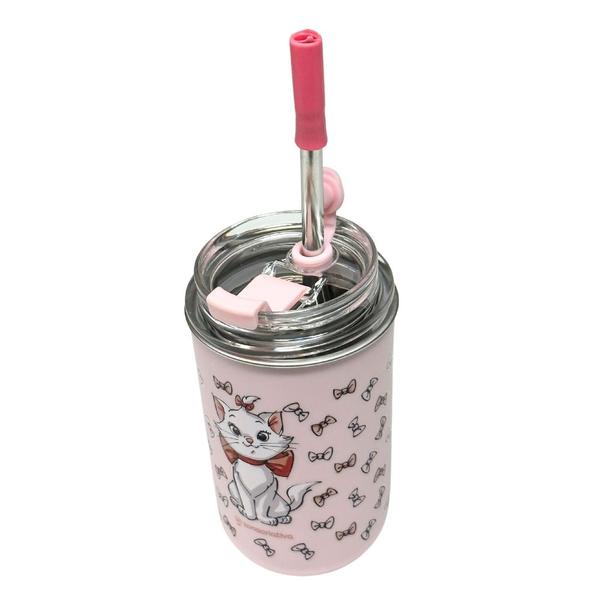 Imagem de Copo Inox Canudo e Tampa 300ML GATINHA MARIE DISNEY - ZC