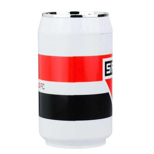 Copo Lata Plástico 280ml São Paulo Branco - Mileno Imagem de Copo Lata Plástico 280ml São Paulo Branco