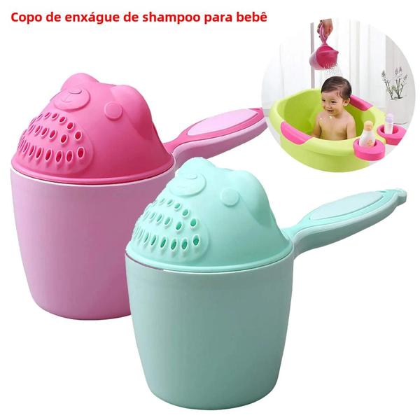 Imagem de Copo Lavador de Cabelo para Bebês e Crianças - Enxágue Fácil e Divertido