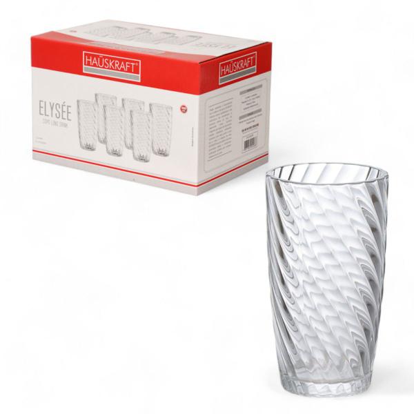 Imagem de Copo Long Drink De Vidro Elysée 400ml 6 Peças Hauskraft Transparente