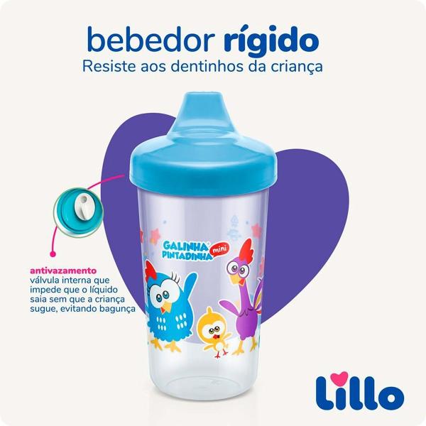 Imagem de Copo Max Antivazamento Galinha Pintadinha Treinamento Mini 12+ Meses 320ml Lillo