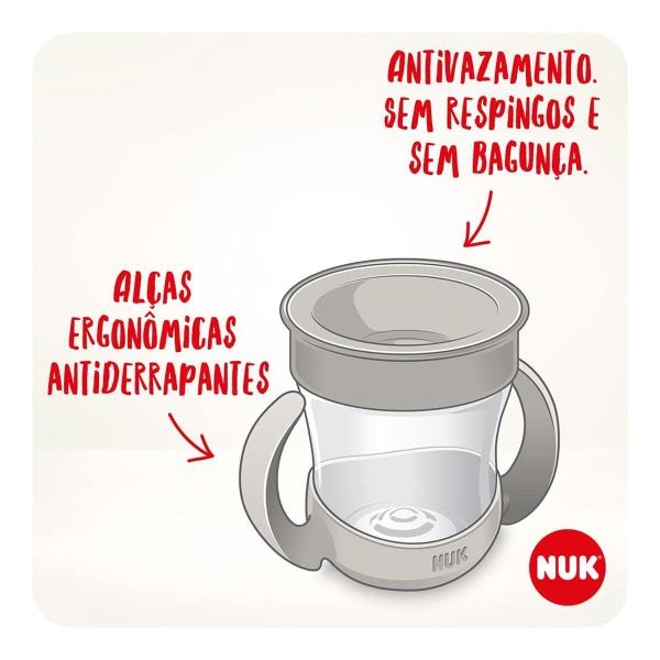 Imagem de Copo Mini Magic 360 com Alça Evolution 160ml Girl - Nuk