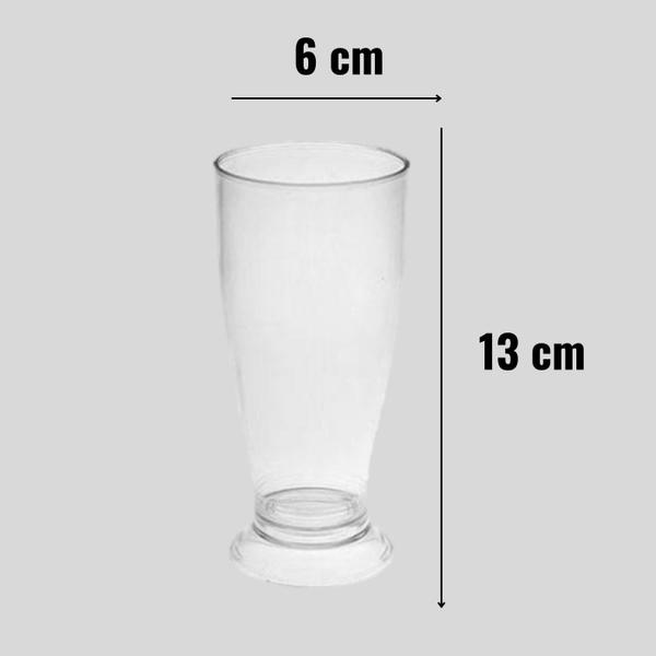 Imagem de Copo Mini Tulipa Acrílico Transparente 220Ml Chopp Cerveja